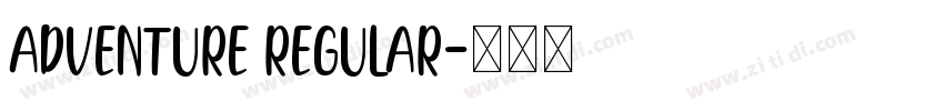 adventure regular字体转换